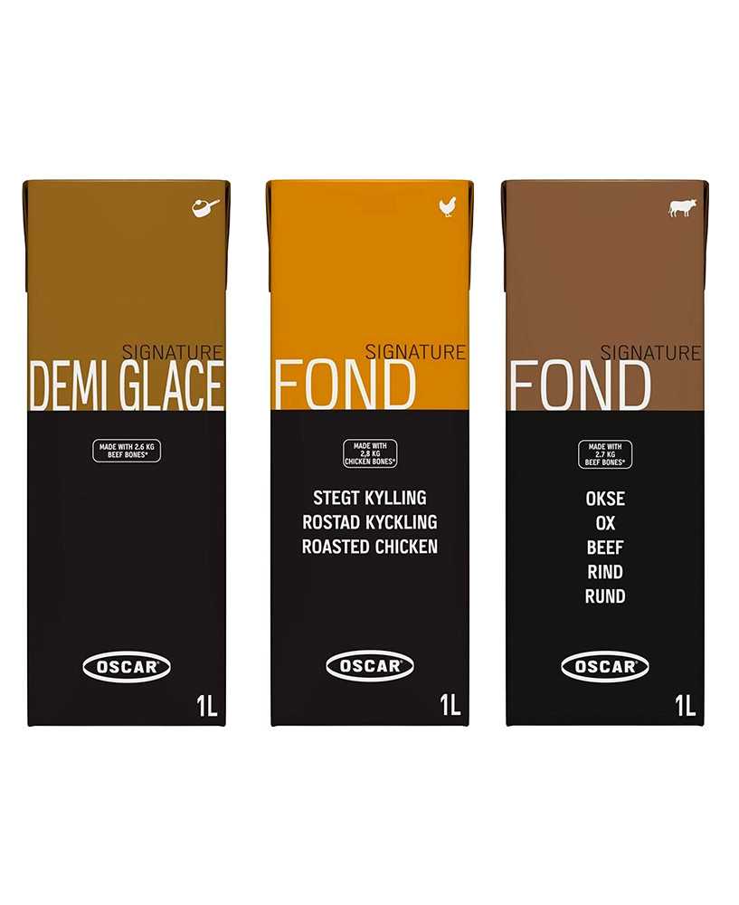 Oscar Fond Signature Hit Pakke 3 x 1L Professionel Oscar Fond Signature Hit Pakke 3 x 1L Professionel