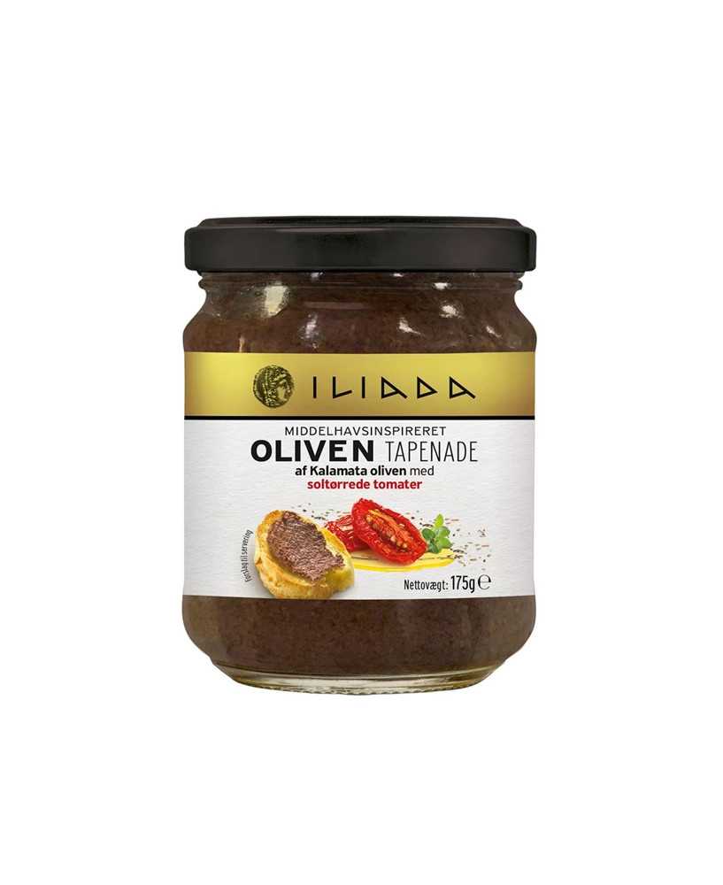 Oliventapanade m. Soltørredetomater & Ekstra Jomfru Olivenolie Iliada Oliventapanade m. Soltørredetomater & Ekstra Jomfru Olivenolie Iliada