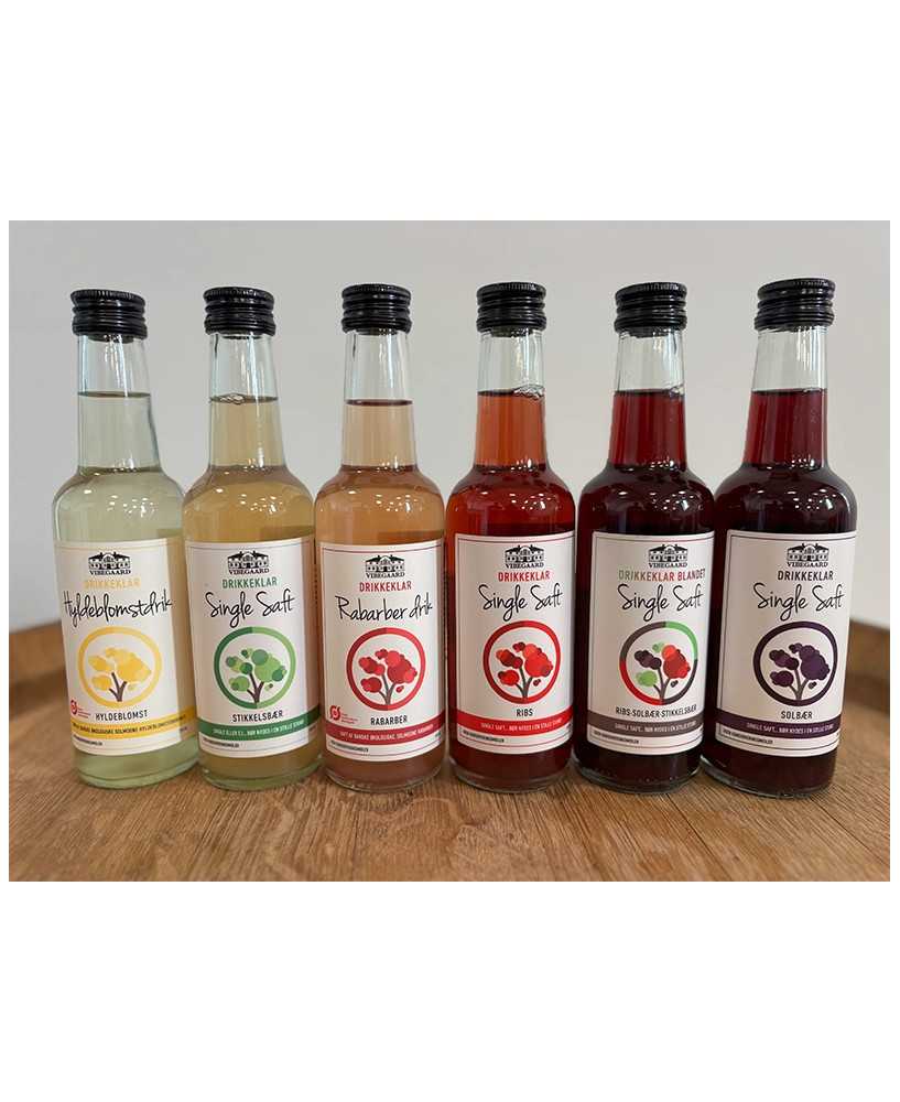 Saft Sæt Drikkeklar 6 fl. - Saftmenu - Vibegaard Saft Sæt Drikkeklar 6 fl. - Saftmenu - Vibegaard