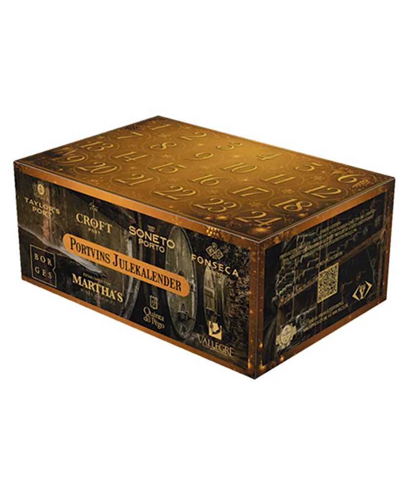 Portvinsjulekalender 2026 med 24 låger og 24 × 5 cl portvin Portvinsjulekalender 2026 med 24 låger og 24 × 5 cl portvin